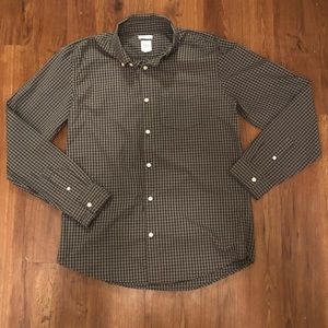 Black/Grey Button Up
